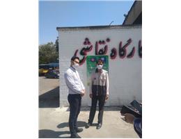بازدید شرکت ایران خودرو بینالود از کارگاه نقاشی مرکز