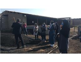 بازدید گروه آموزش مرکز به همراهی خانم دکتر فتحی از مزرعه تولید ورمی کمپوست