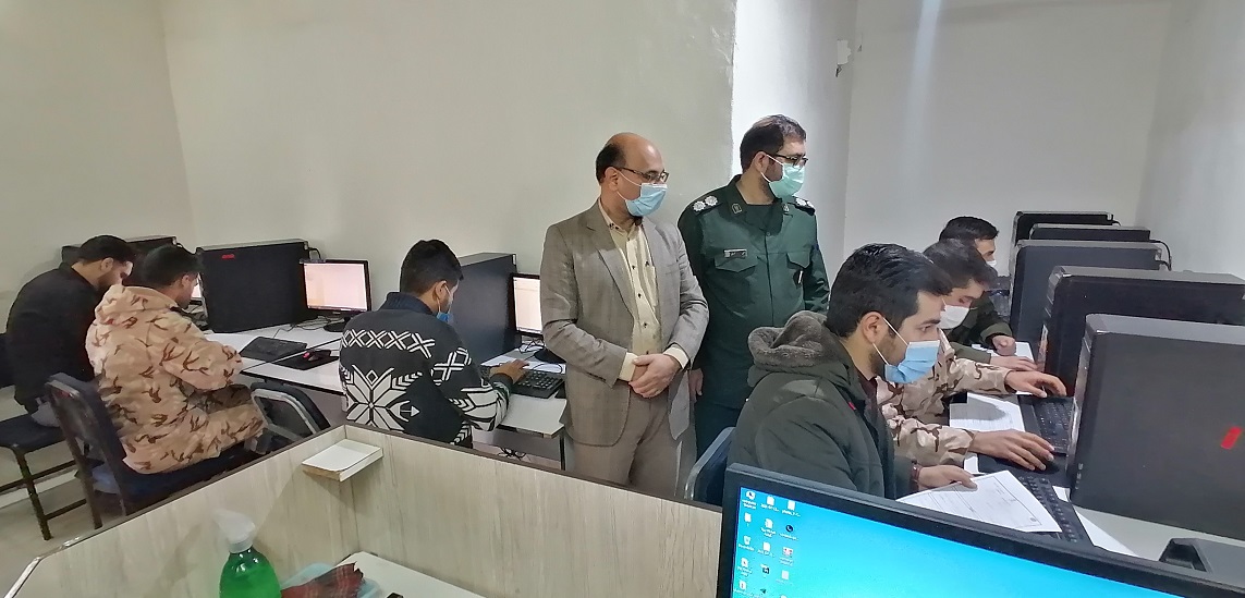 برگزاری آزمون عملی حرفه ICDL ویژه سربازان وظیفه مرکز آموزش فنی وحرفه ای خلیل آباد