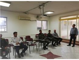 برگزاری دوره آموزشی تاسیسات ویژه سربازان انتظامی حوزه طرقبه شاندیز