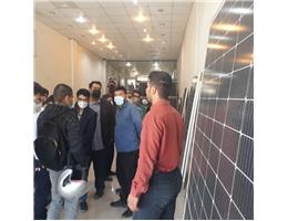 بازدید کارآموزان کارگاه طراحی سیستم های خورشیدی و کارگاه برق از مجموعه پارت انرژی