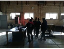 بازدید دانشجویان دانشکده فنی شهید منتظری از کارگاه ماشین آلات راهسازی تیراژ