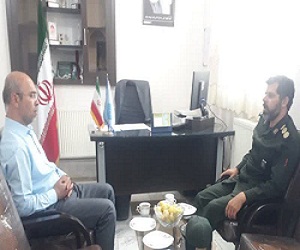 حضور فرمانده سپاه شهرستان چناران در مرکز آموزش فنی و حرفه ای شهید نورانی چناران