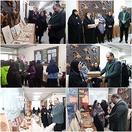 بازدید مدیر کل آموزش فنی و حرفه ای خراسان رضوی از نمایشگاه بانوی ماهر در هفته گرامیداشت روز زن و مقام مادر