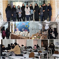  بازدید دانش آموزان "هنرستان دخترانه محمد مقدس مشهد" از نمایشگاه دستاوردهای کاراموزان