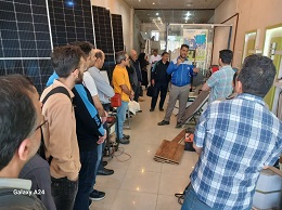 بازدید کارآموزان کارگاه انرژی های نو مرکز شماره یک مشهد از مجموعه پارت انرژی