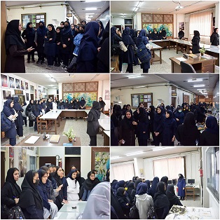 بازدید دانش آموزان دبیرستان فاطمه زهرا(س) مشهد از نمایشگاه بانوی ماهر و کارگاه های آموزشی مرکز آموزش فنی و حرفه ای خواهران نجمه مشهد 