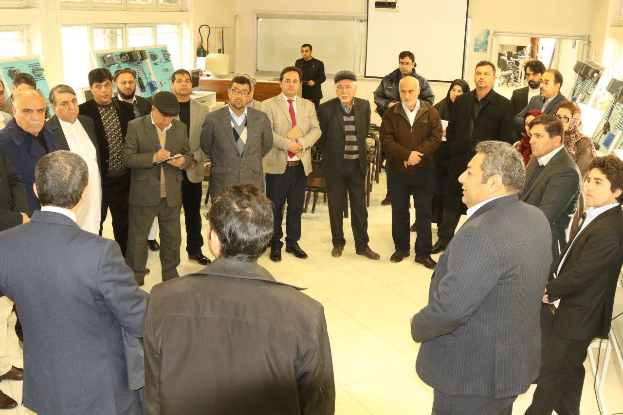 بازدید روسا و اساتید دانشگاه های افغانستان از کارگاه های مراکز آموزش فنی و حرفه ای مشهد