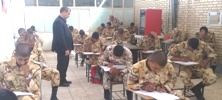 برگزاری دومین آزمونهای ادواری جهت سربازان وظیفه در مرکز آموزش فنی وحرفه ای تربت حیدریه 