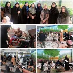 برگزاری جشن بزرگ میلاد حضرت فاطمه زهرا(س) درخانه سالمندان همراه باخدمات مراقبت زیبایی توسط آموزشگاه های آزاد شهرستان