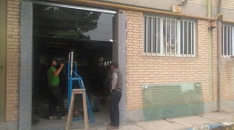 ساخت درب شیشه ای برای کارگاه جدید خشکبار