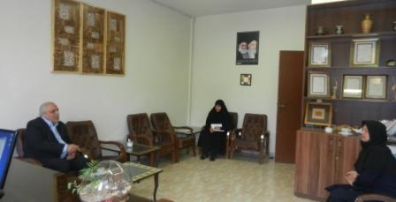 دیدار رئیس اتحادیه بافندگان فرش دست باف مشهد با رئیس مرکز نجمه