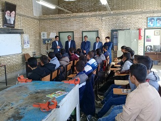 بازدید مسئولان آموزش وپرورش  شهرستان  از کارگاه تعمیر خودرو مرکز آموزش فنی وحرفه ای شهید عباسیان تایباد 