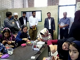 بازدید دهیاران روستاهای پاک و هدف از محل مرکز آموزش فنی و حرفه ای شهید عباسیان و کارگاه های آموزشی مرکز